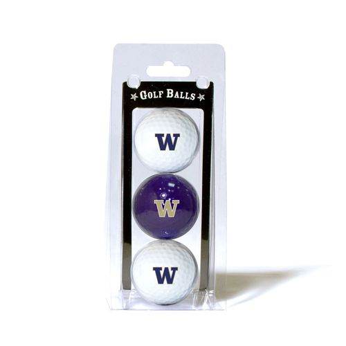 Washington Huskies Three Pack Golf Balls Team Golf - ToylandEU