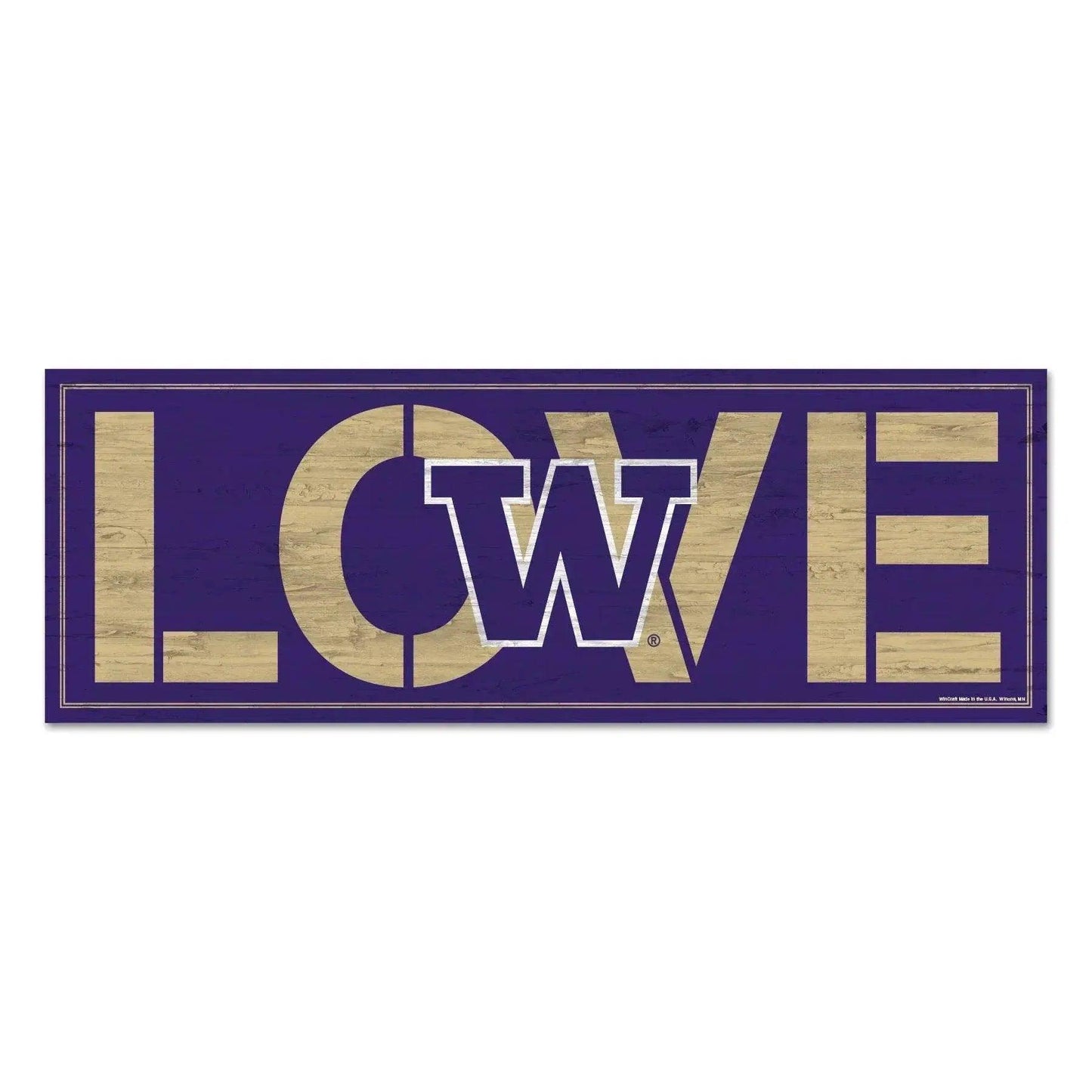 Washington Huskies Wood Sign 8x23 Love Wall Decor Statement -  ToylandEU™