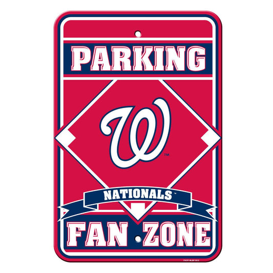 Washington Nationals 12x18 Plastic Fan Zone Parking Sign - ToylandEU