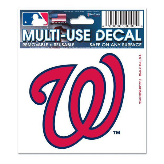 Washington Nationals Decal 3x4 Multi Use Outdoor Vinyl - ToylandEU