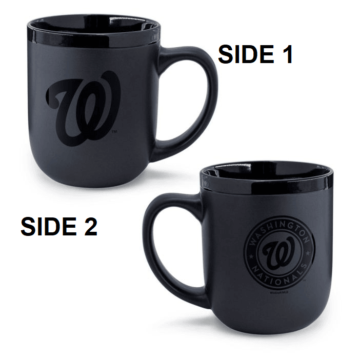 Washington Nationals Matte Black Ceramic Coffee Mug 17 Oz - ToylandEU