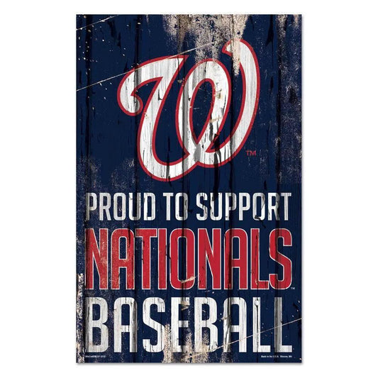  Washington Nationals Wood Sign 11x17 Proud to Support -  ToylandEU™