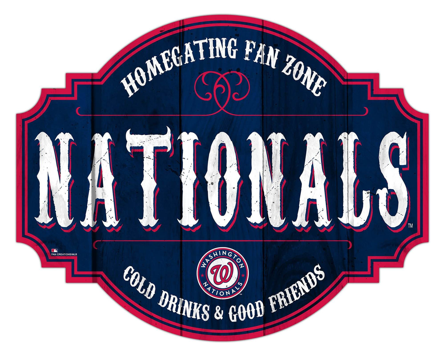 Washington Nationals Wood Sign 12 Inch Homegating Tavern - ToylandEU