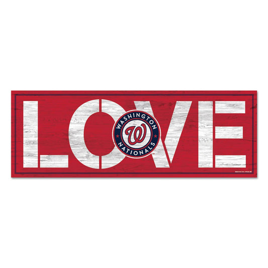 Washington Nationals Wood Sign 8x23 Love Wall Art Decor - ToylandEU