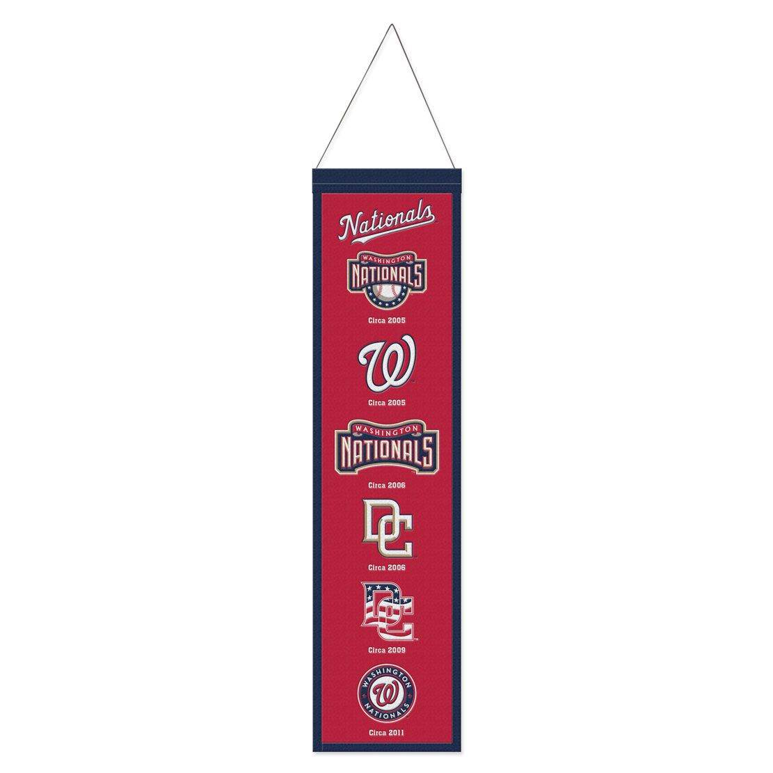 Washington Nationals Wool Banner 8x32 Heritage Design - ToylandEU
