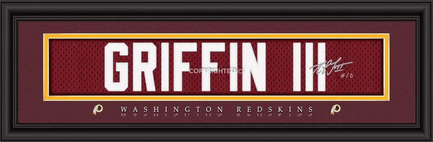  Washington Redskins Print 8x24 Signature Robert Griffin III -  ToylandEU™