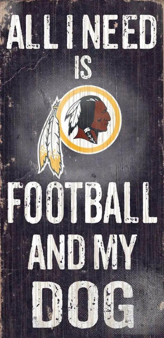  Washington Redskins Wood Sign Football And Dog 6x12 Inches -  ToylandEU™