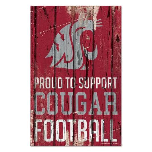  Washington State Cougars 11x17 Wood Sign Proud to Support -  ToylandEU™