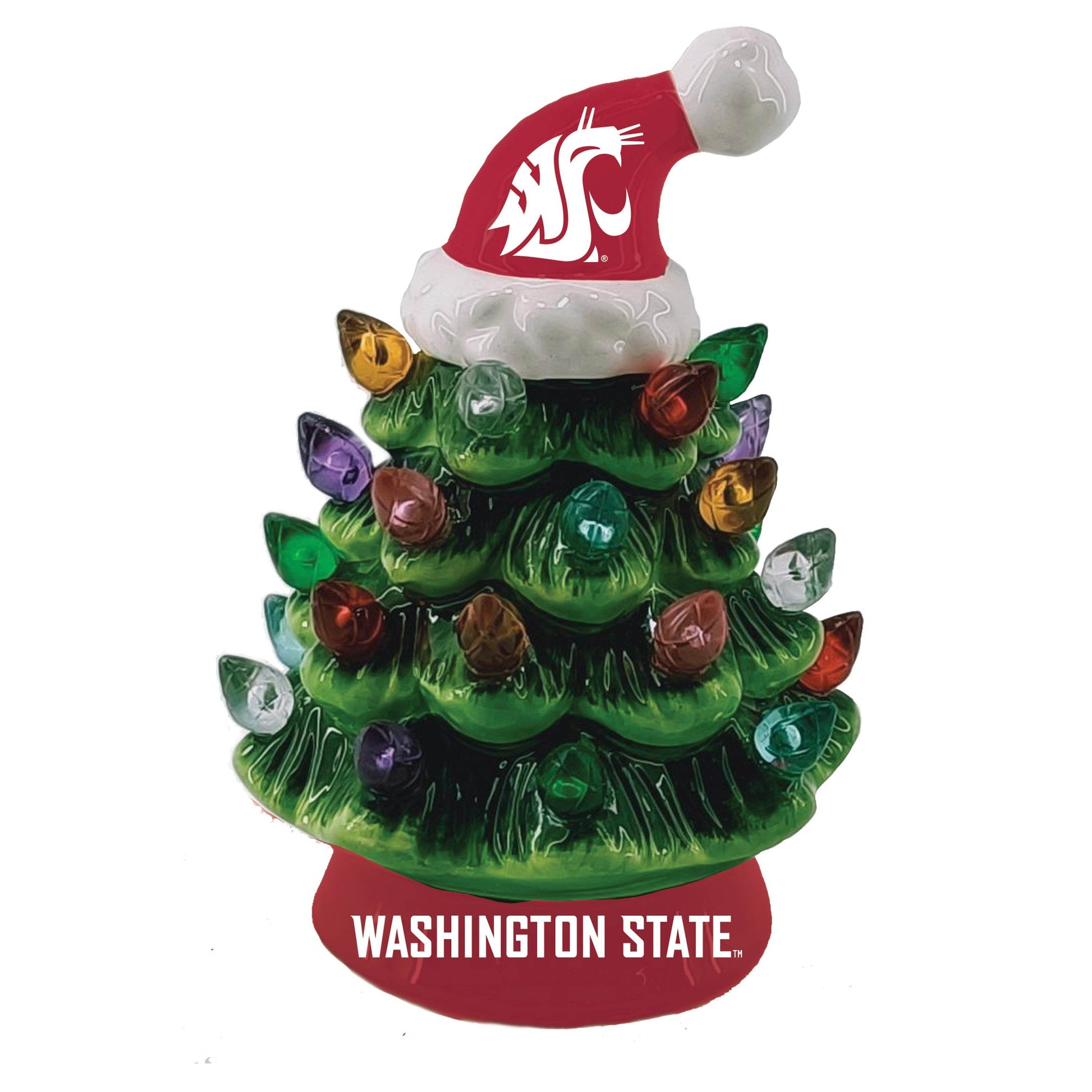 Washington State Cougars 4 Inch LED Christmas Tree Tabletop - ToylandEU
