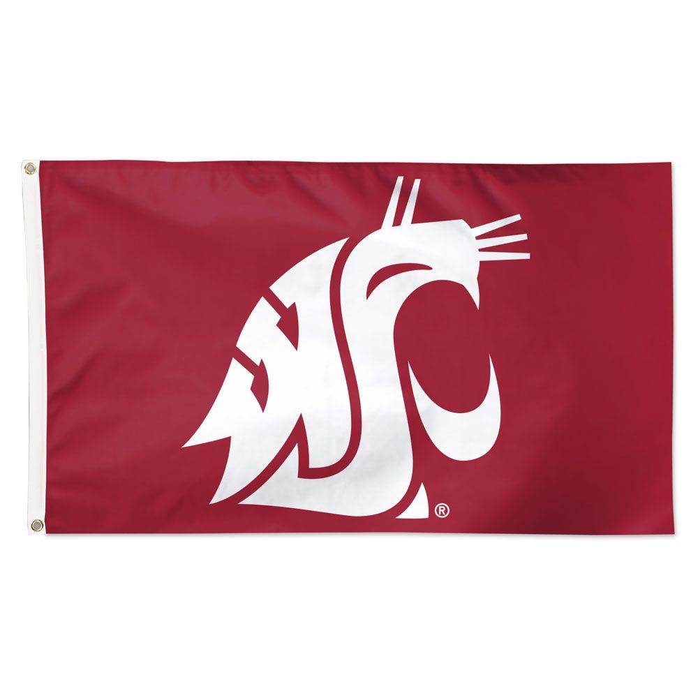 Washington State Cougars Flag 3x5 Durable Brass Grommets - ToylandEU
