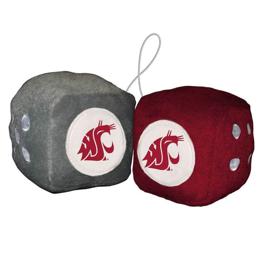 Washington State Cougars Fuzzy Dice Plush Hanging Decor - ToylandEU