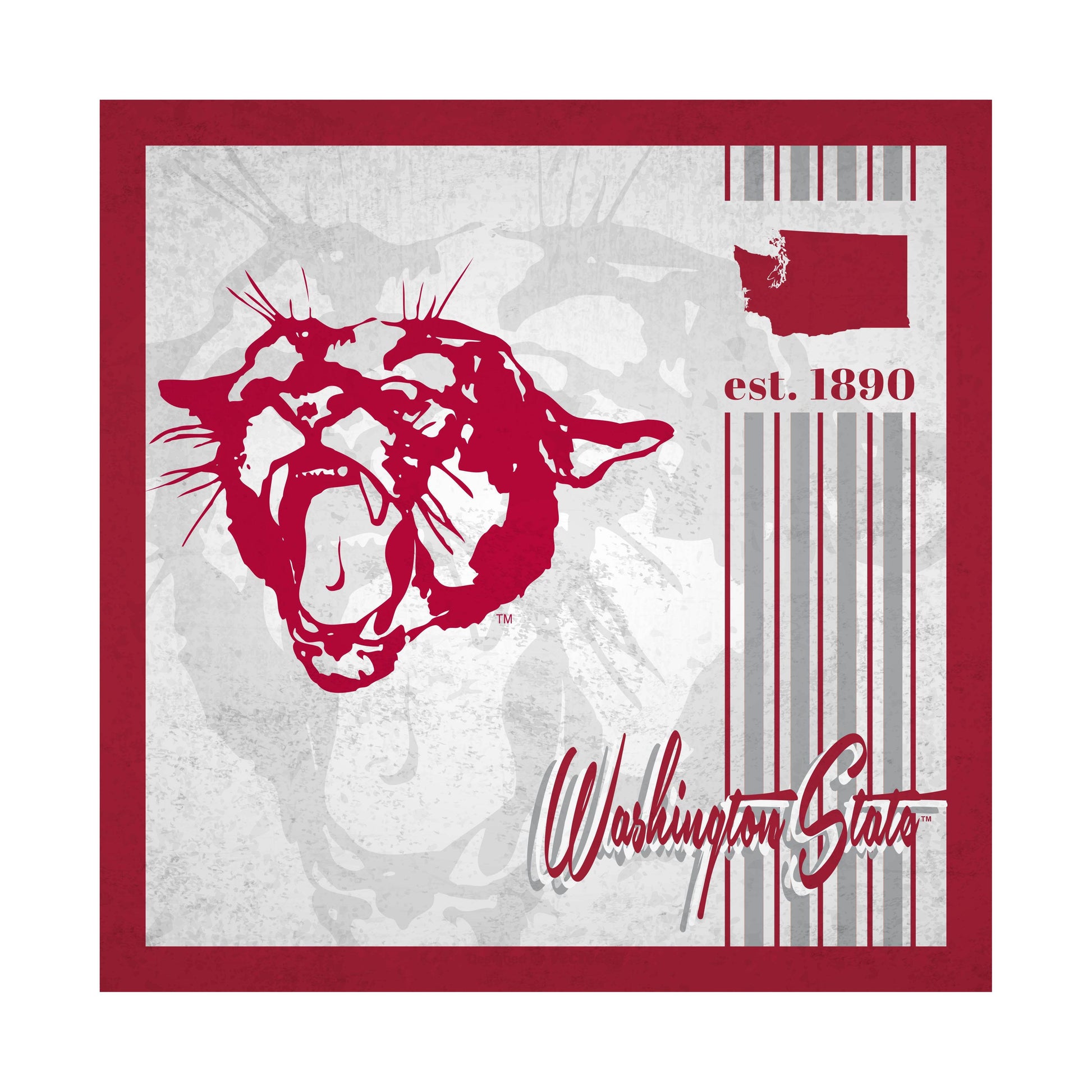 Washington State Cougars Wood Sign 10x10 Album Design - ToylandEU