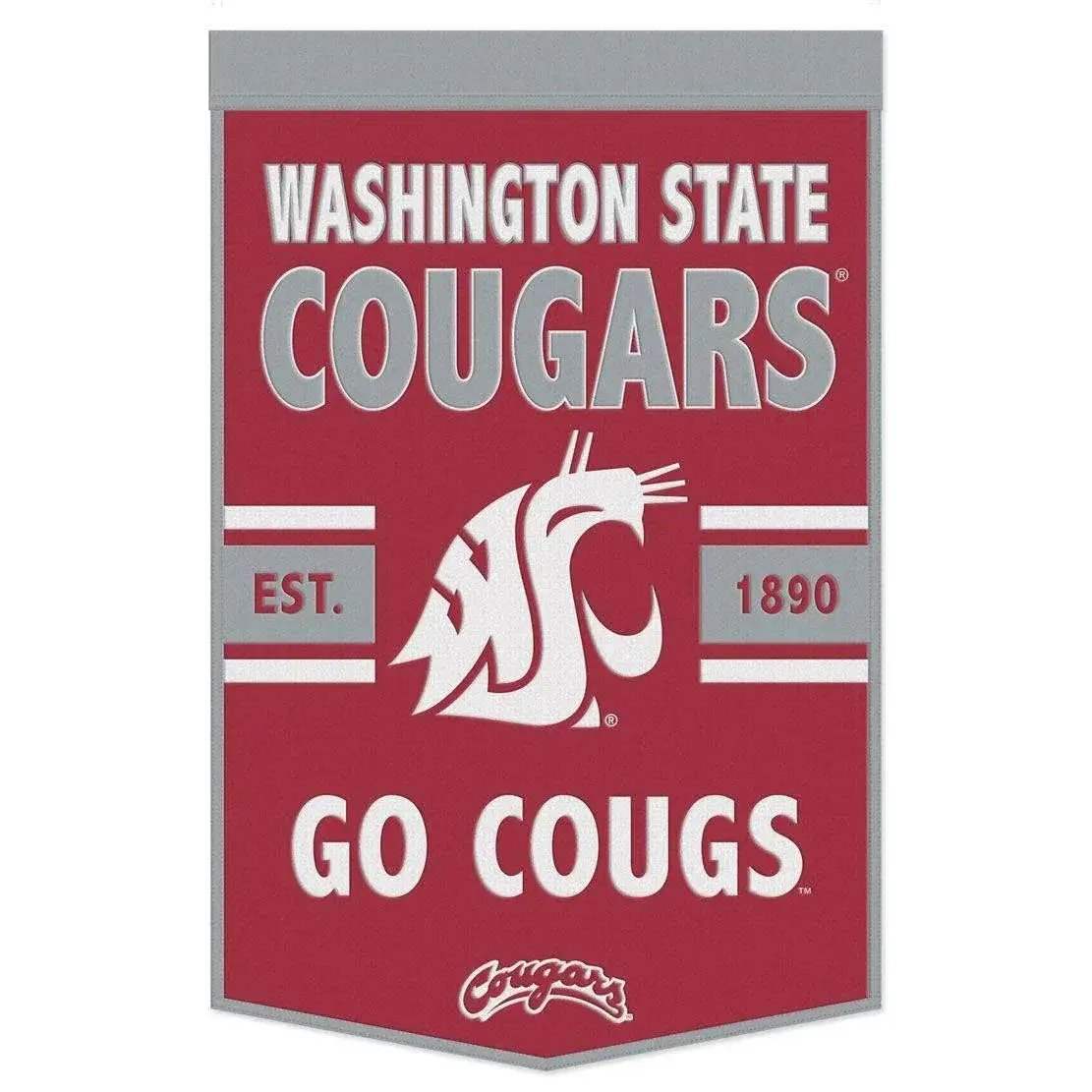  Washington State Cougars Wool Banner 24x38 Dynasty Slogan -  ToylandEU™