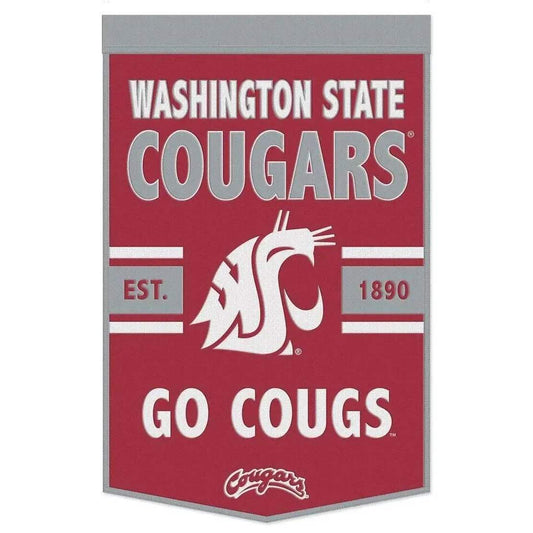  Washington State Cougars Wool Banner 24x38 Dynasty Slogan -  ToylandEU™