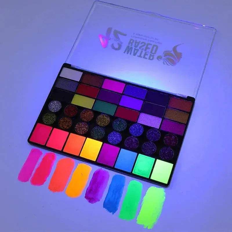 Water Activated Face Paint Set With 42 Colors UV Glow - ToylandEU