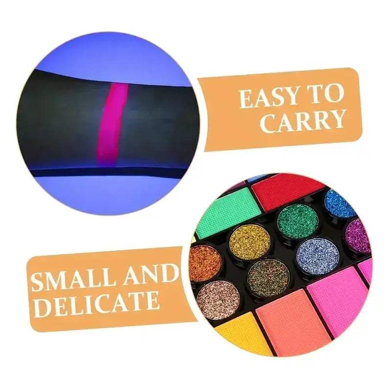 Water Activated Face Paint Set With 42 Colors UV Glow - ToylandEU