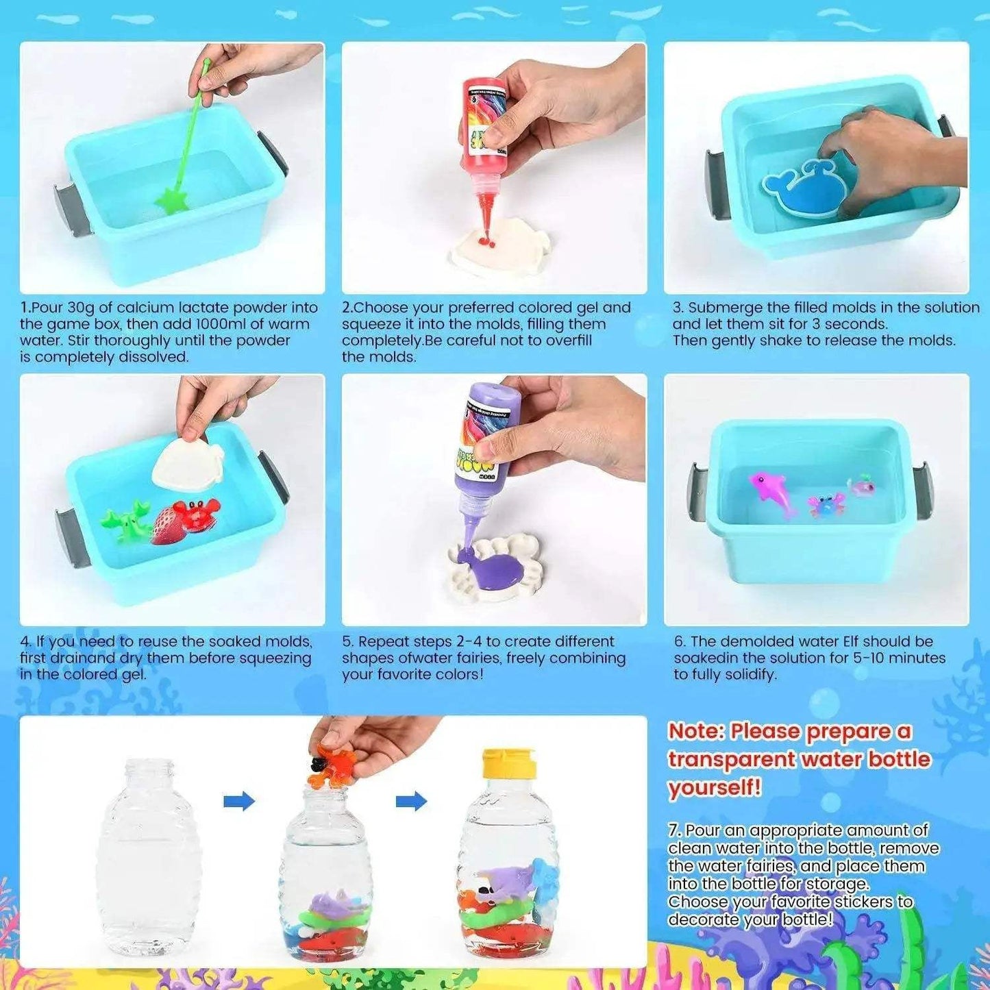 Water Beads Kit With Molds For DIY Fairy Garden STEM - ToylandEU