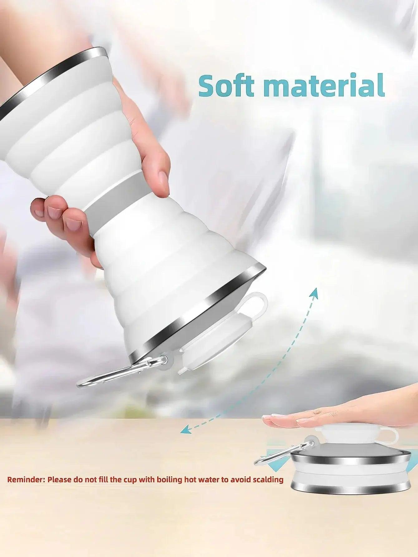  Silicone Water Bottle Foldable 500ml Leak Proof Travel -  ToylandEU™