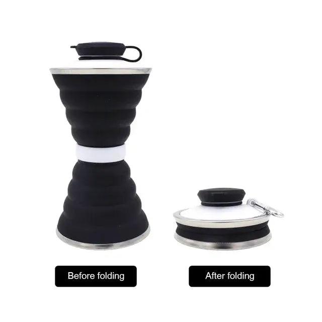  Silicone Water Bottle Foldable 500ml Leak Proof Travel -  ToylandEU™