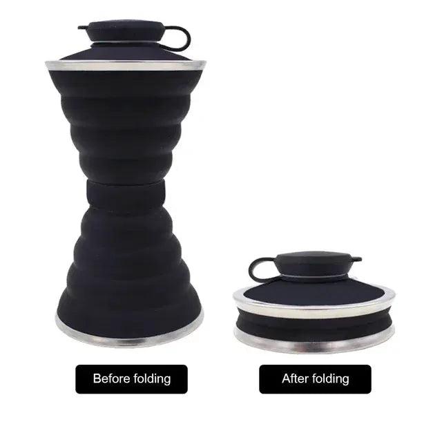  Silicone Water Bottle Foldable 500ml Leak Proof Travel -  ToylandEU™