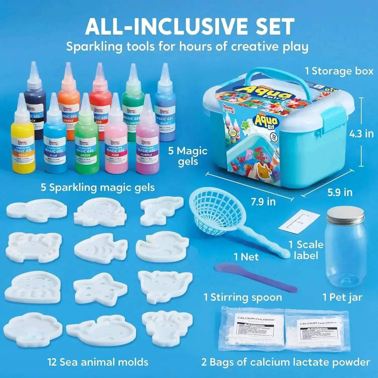 Water Gel Kit For Kids With 10 Gels Preserving Bottle - ToylandEU