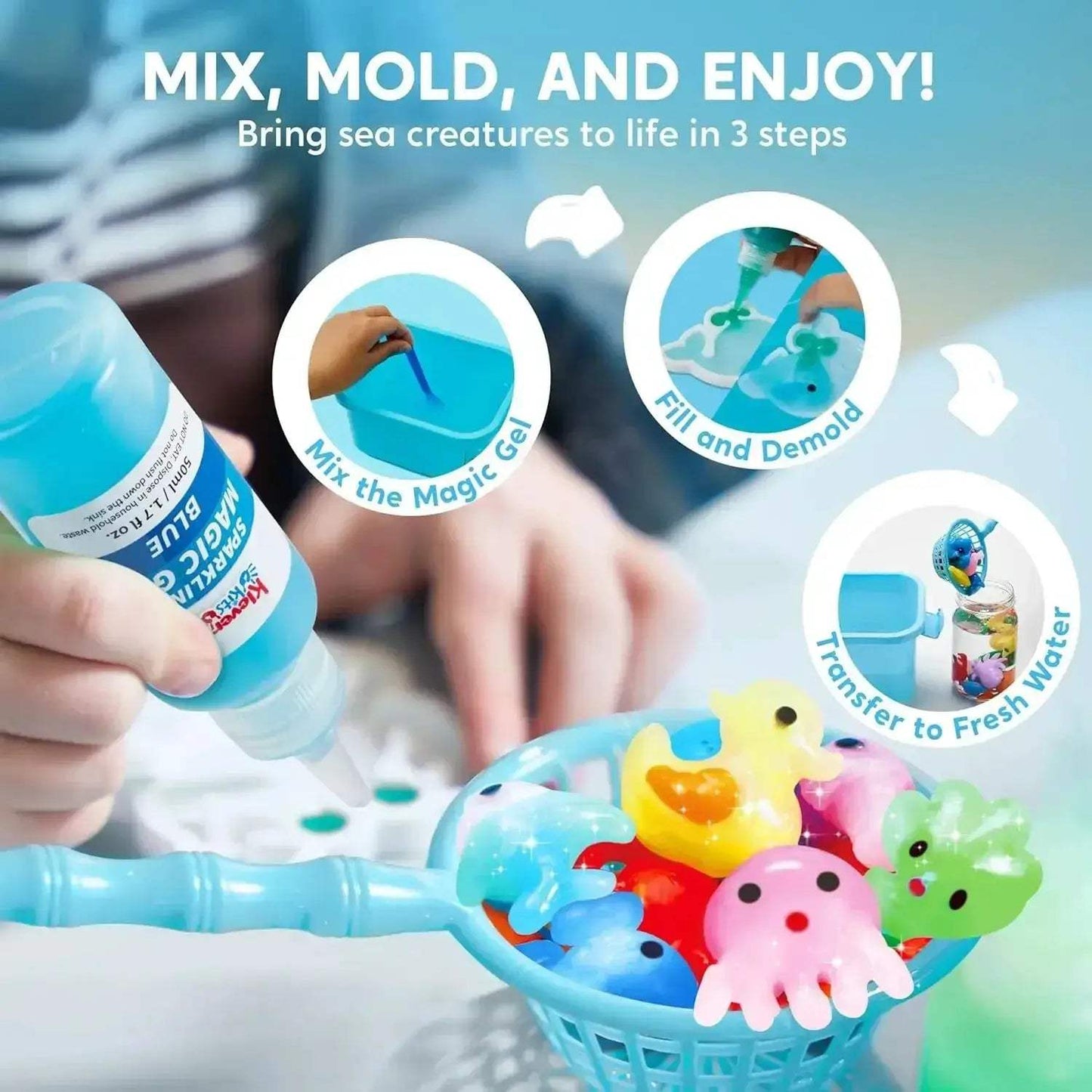 Water Gel Kit For Kids With 10 Gels Preserving Bottle - ToylandEU