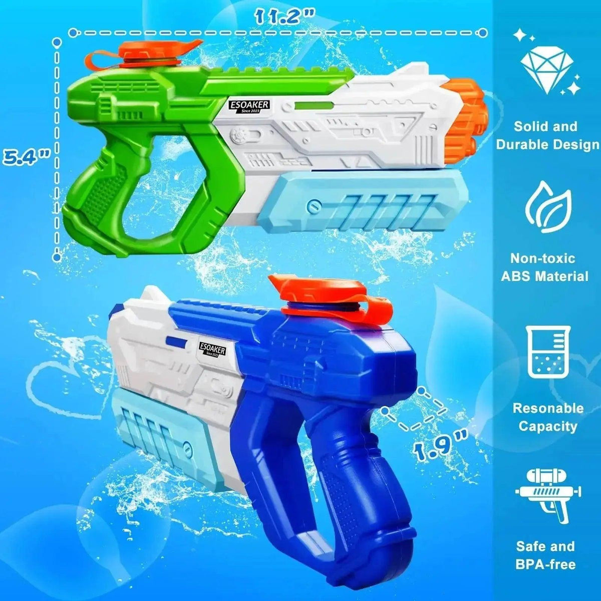  600cc High Capacity Water Gun Long Range Water Blaster -  ToylandEU™