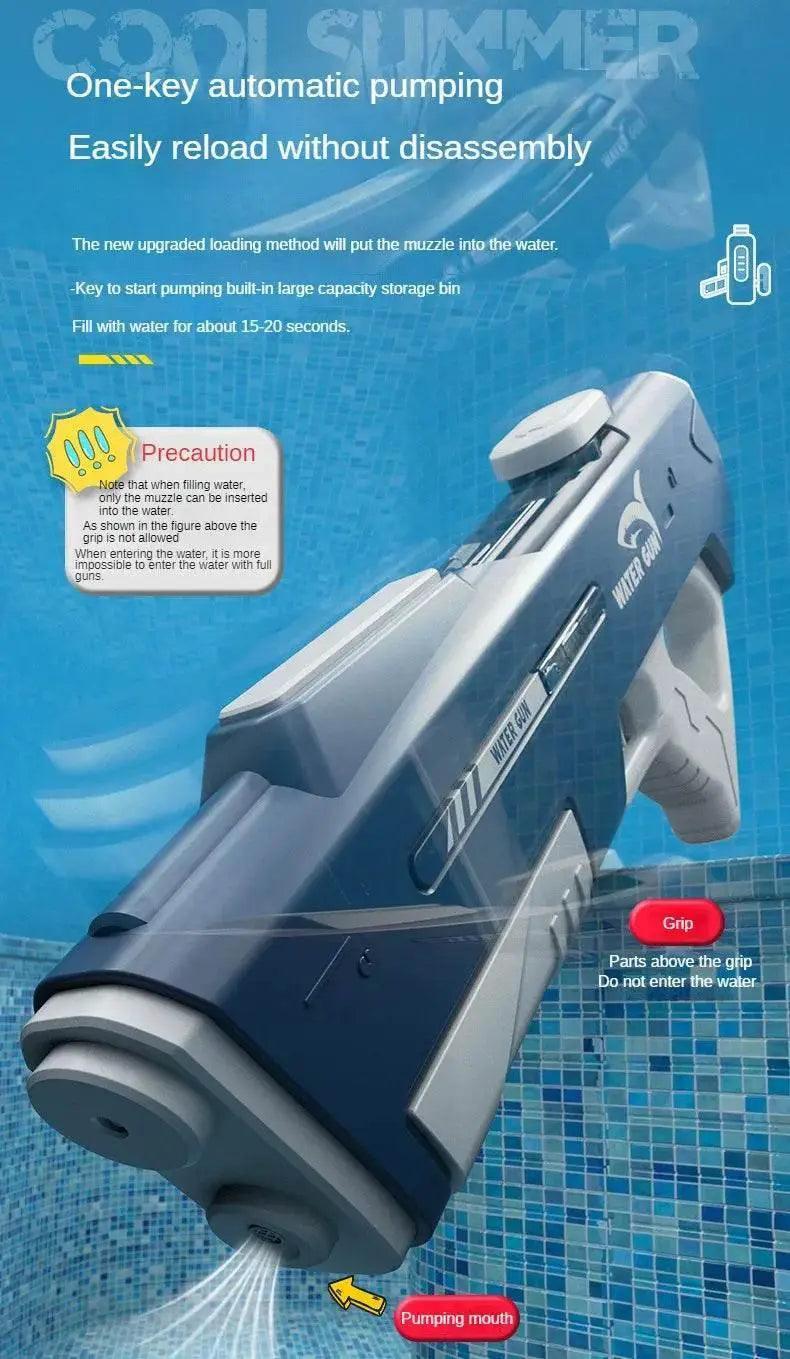  Children Automatic Water Absorption Electric High Pressure Water Gun Self Integration Summer Outdoor Toys for Kids -  ToylandEU™