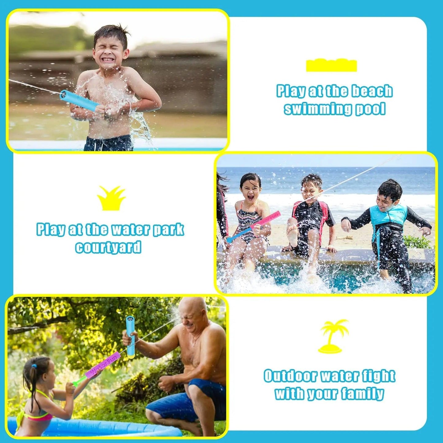  Foam Water Gun For Kids Soaker Blaster Outdoor Fun -  ToylandEU™