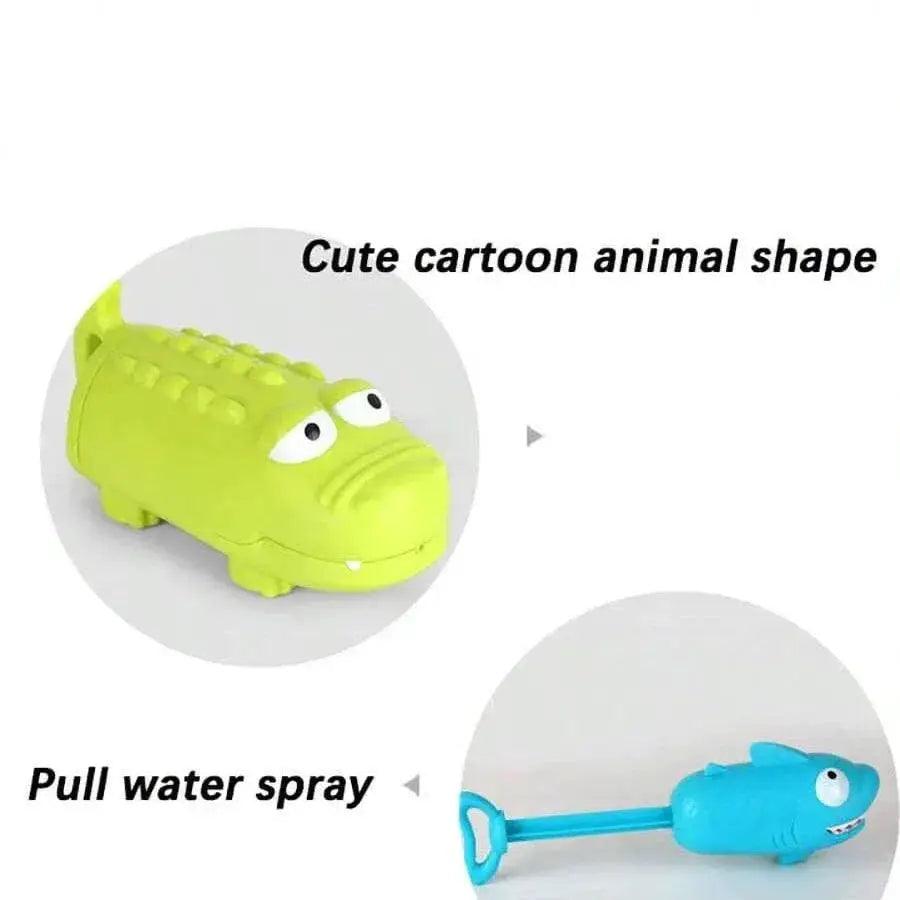  Kids Pull-Out Water Gun Toys Shark Cartoon Design Summer Fun -  ToylandEU™