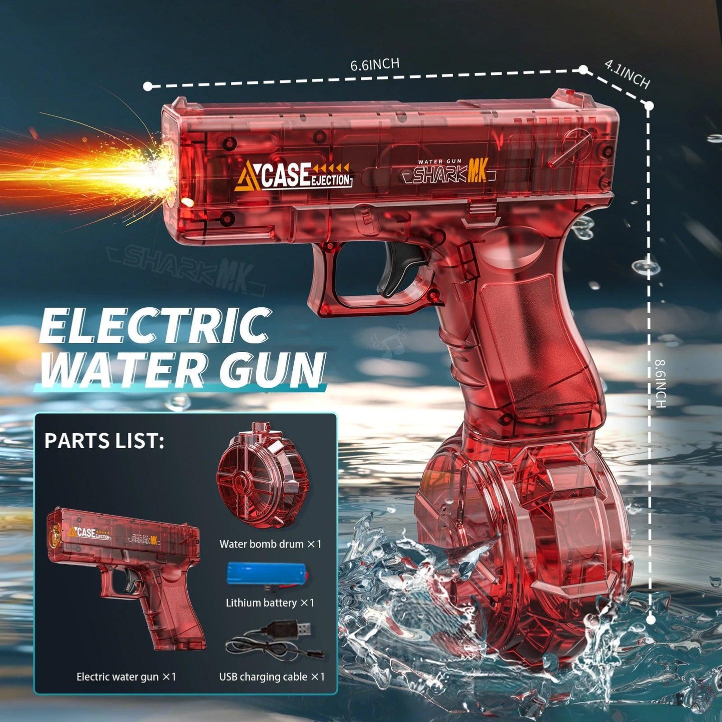  Water Gun Toy | Rechargeable Blaster | Toylandeu™ 
