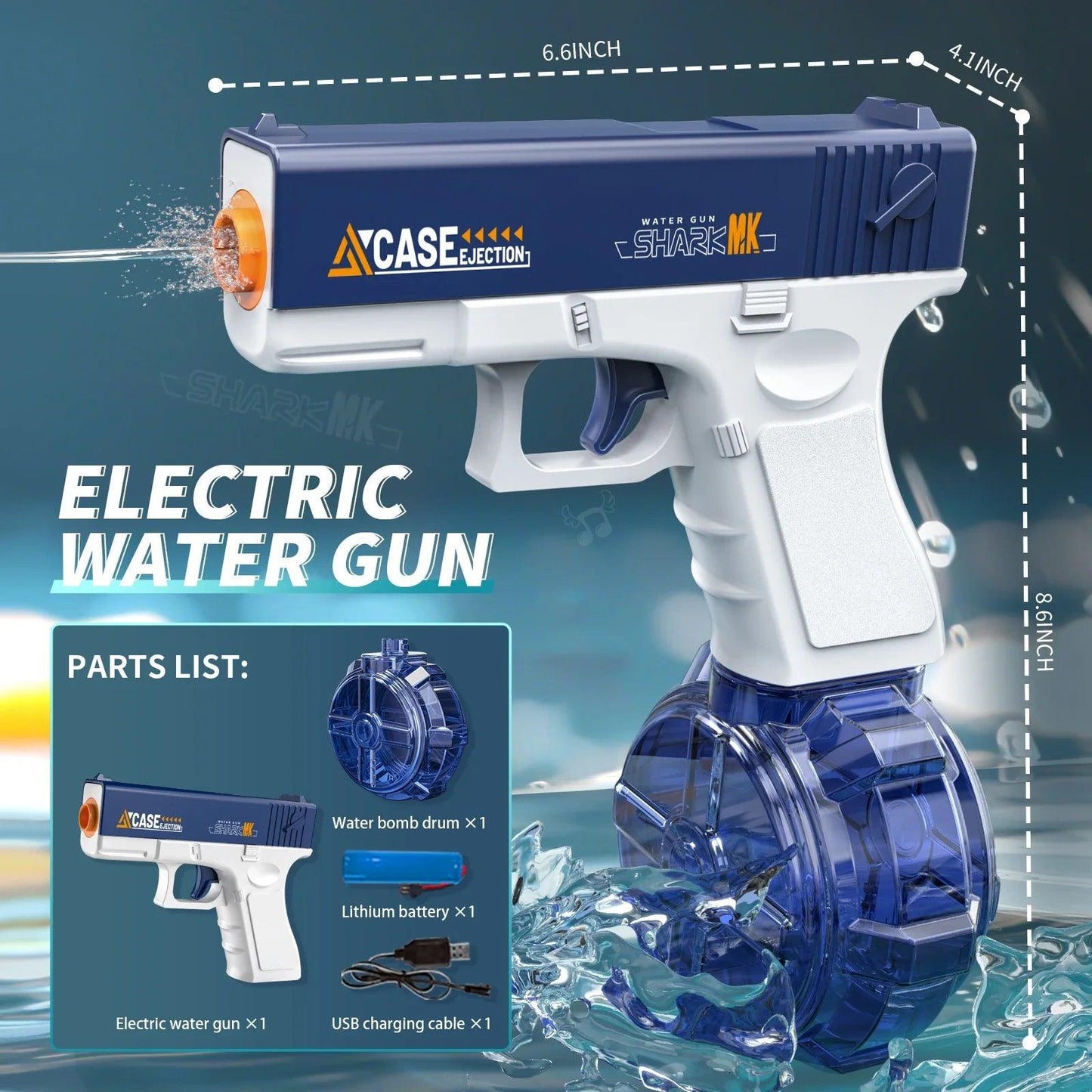  Water Gun Toy | Rechargeable Blaster | Toylandeu™ 