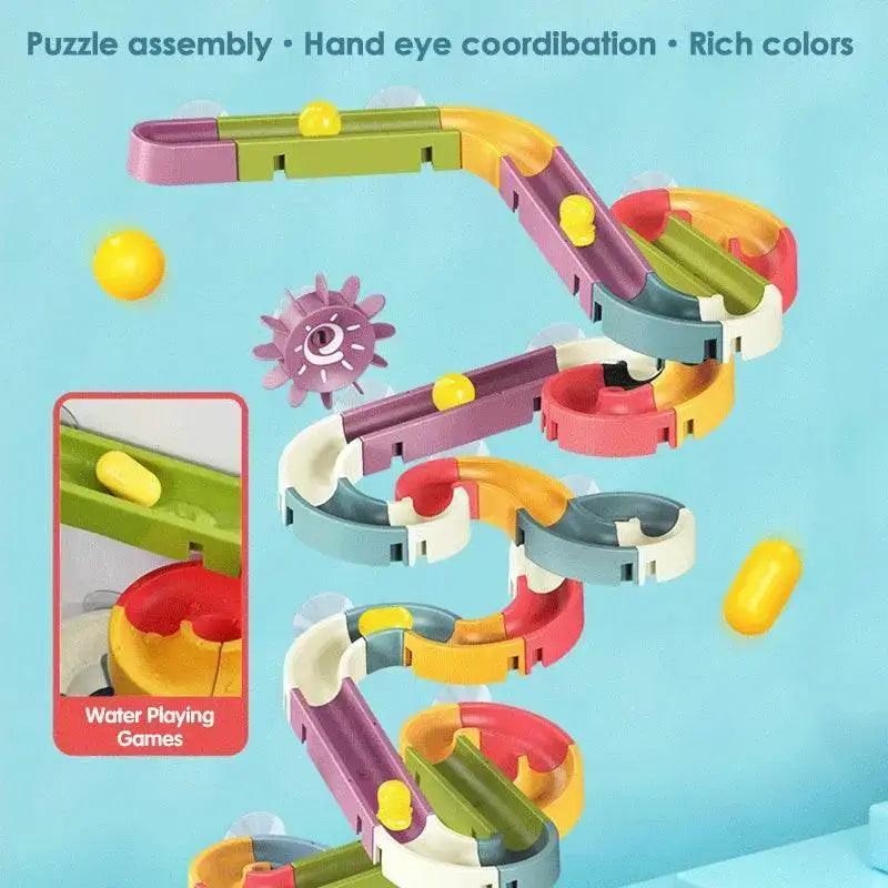  MOC Fun Learning Bath-time Marble Run Toy Set - Durable Educational Building Blocks for Kids -  ToylandEU™