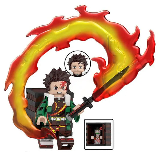 Water Pillar Swordsman Custom Figure ABS Plastic Base Plate Included Some Assembly Required Fan Made - ToylandEU