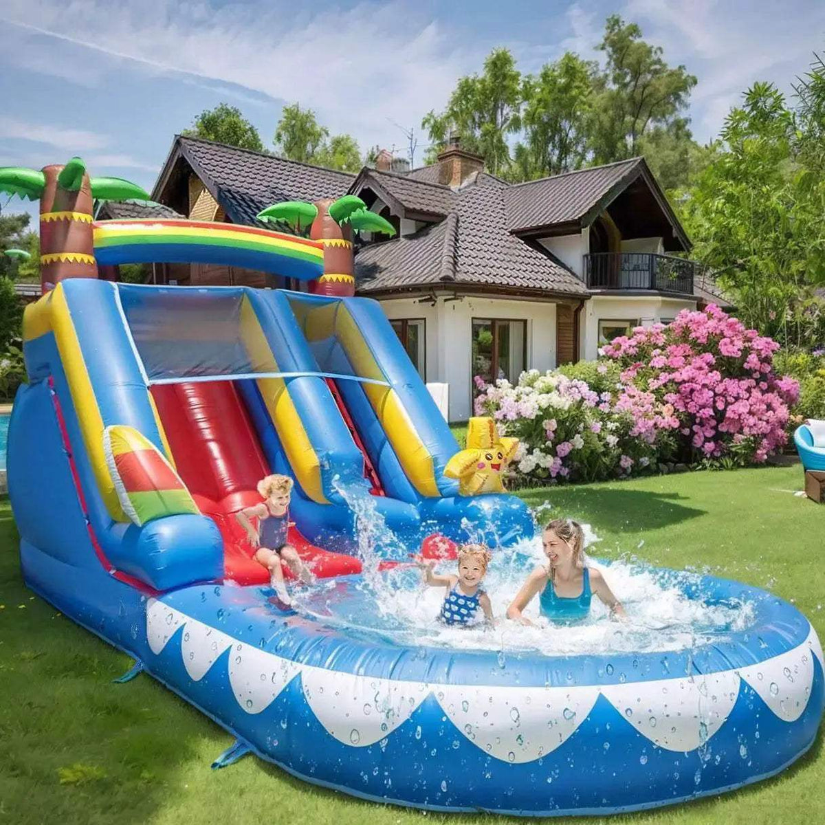  Commercial Inflatable Starfish Water Slide PVC Material 21ft -  ToylandEU™