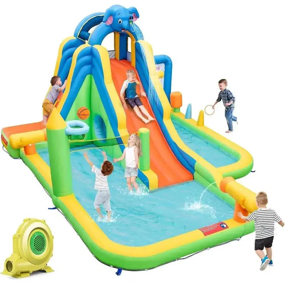 Inflatable Water Slide 9In1 Giant Water Park Outdoor -  ToylandEU™