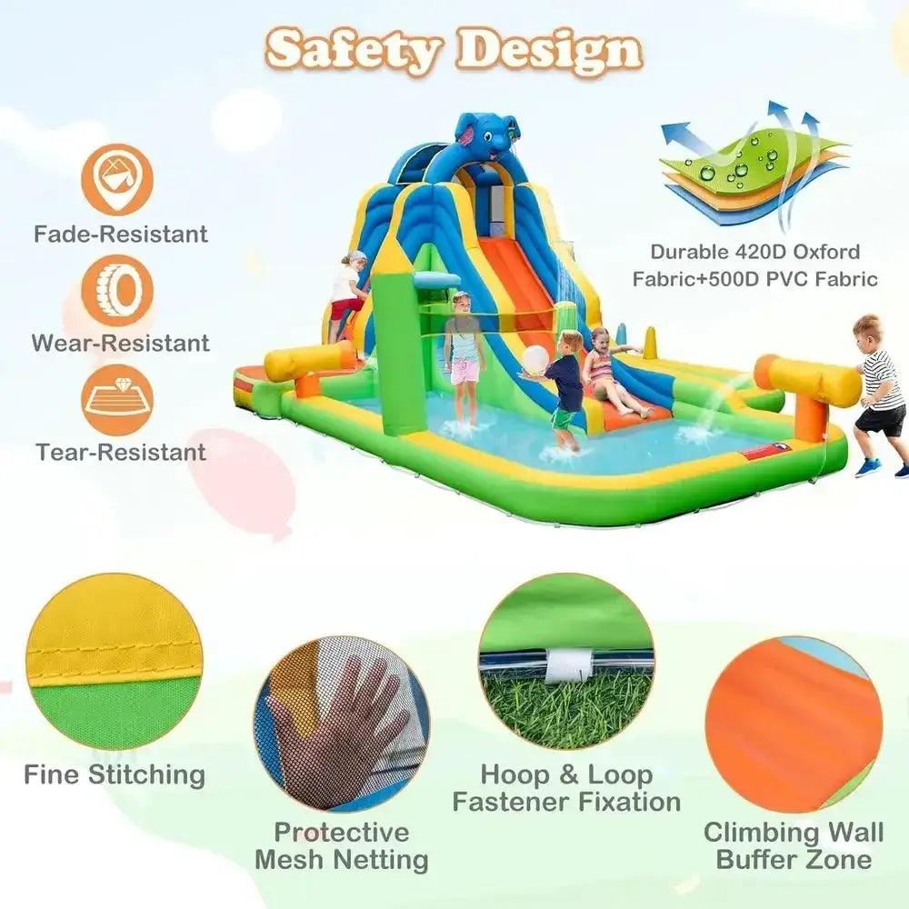  Inflatable Water Slide 9In1 Giant Water Park Outdoor -  ToylandEU™