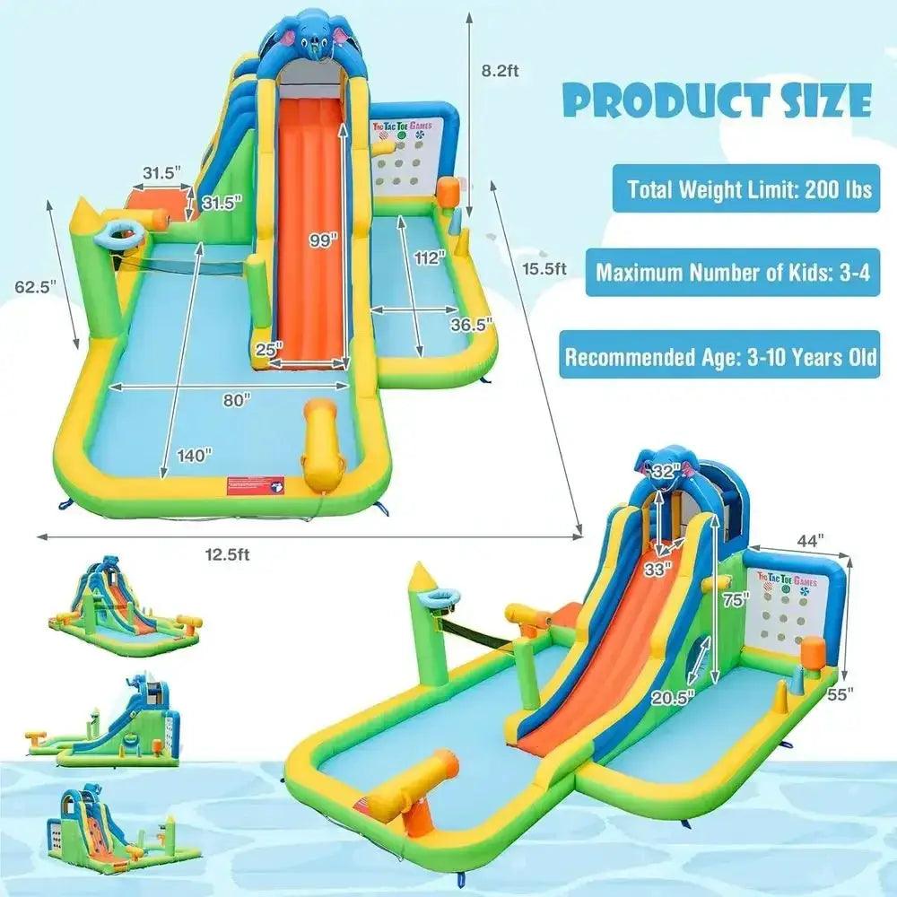  Inflatable Water Slide 9In1 Giant Water Park Outdoor -  ToylandEU™