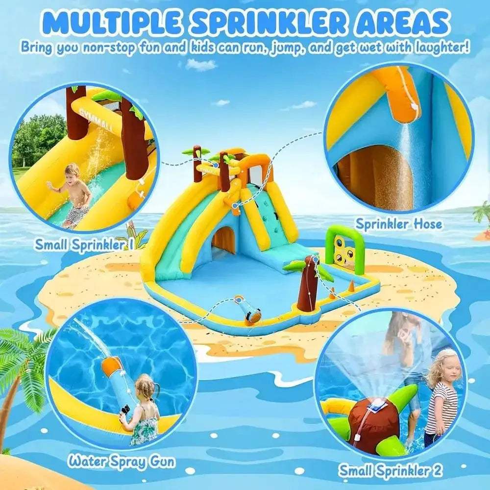 Water Slide Bounce House All-In-One 10-In-1 Outdoor Indoor - ToylandEU