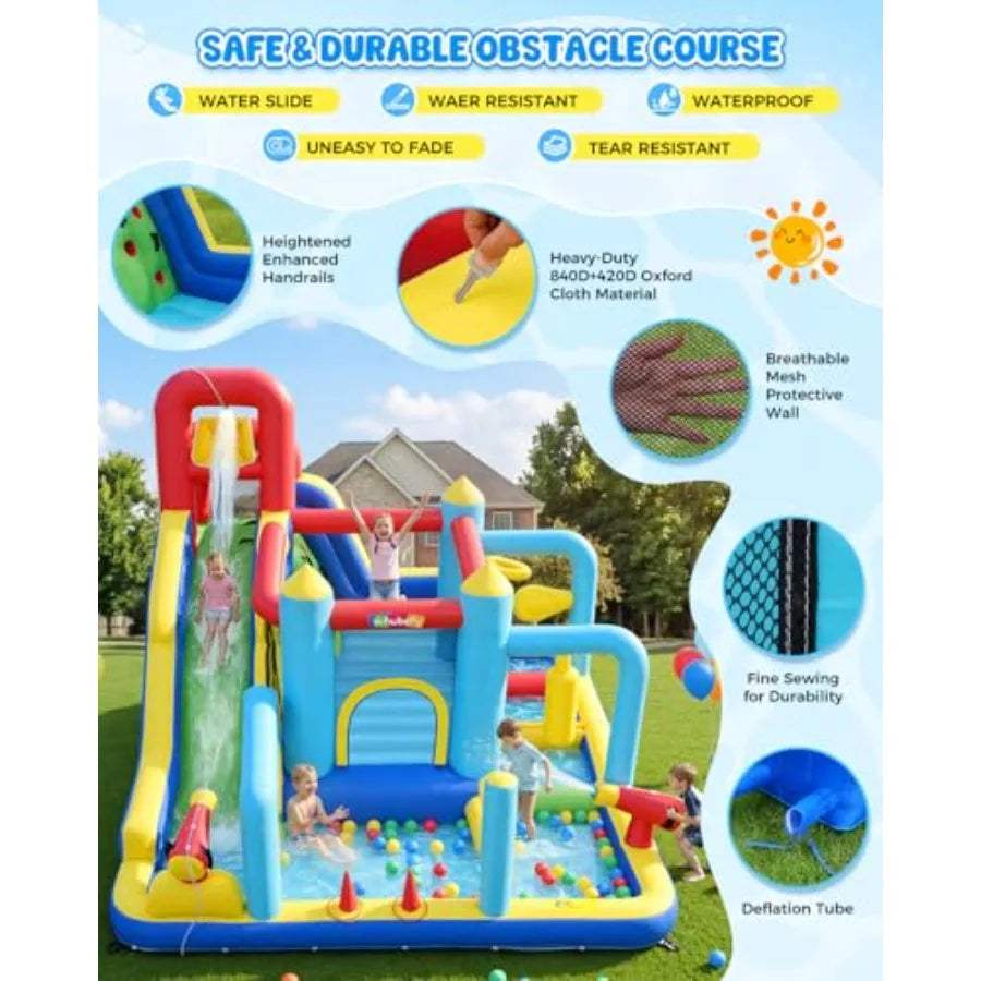  Water Slide Bounce House Deluxe 16 In 1 Backyard Fun -  ToylandEU™
