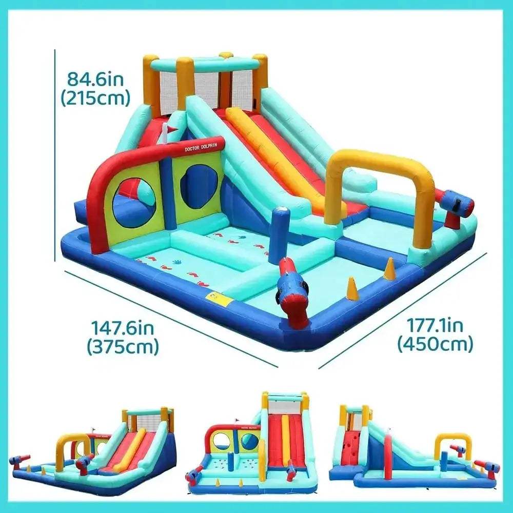 Water Slide Bounce House For Kids Wet And Dry Play - ToylandEU