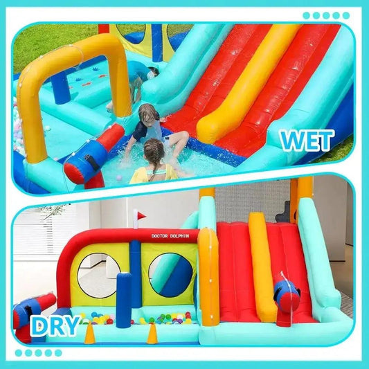  Water Slide Bounce House For Kids Wet And Dry Safe -  ToylandEU™