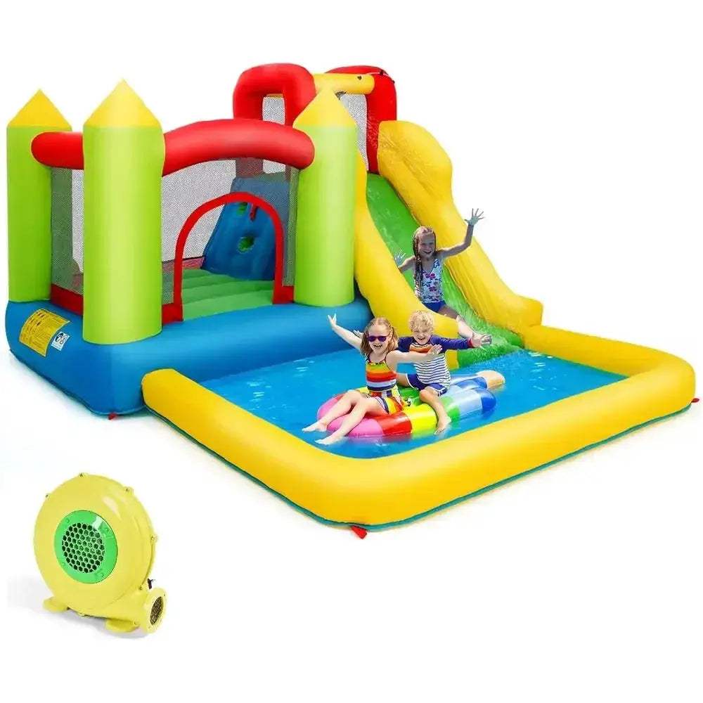 Water Slide Five In One Ultimate Water Park Climbing Wall - ToylandEU