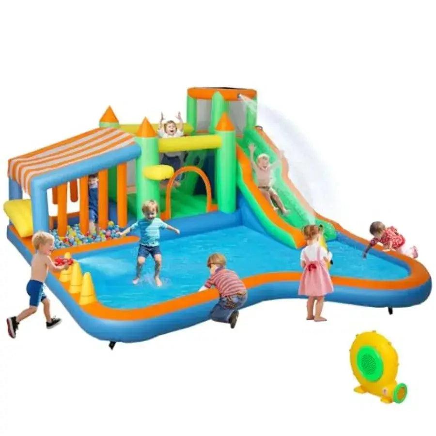  Inflatable Water Park With Water Slide All In One Fun -  ToylandEU™