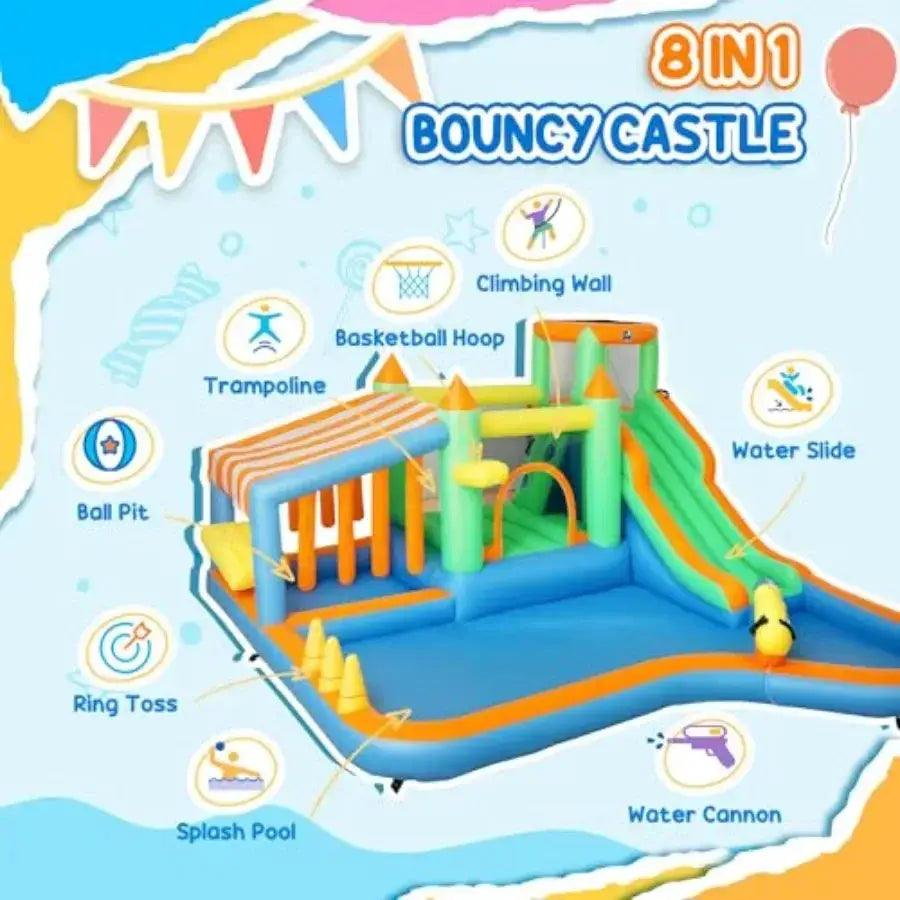  Inflatable Water Park With Water Slide All In One Fun -  ToylandEU™
