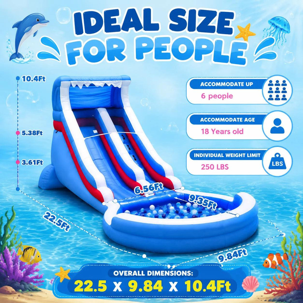 Water Slide | Oxford Material | Toylandeu™