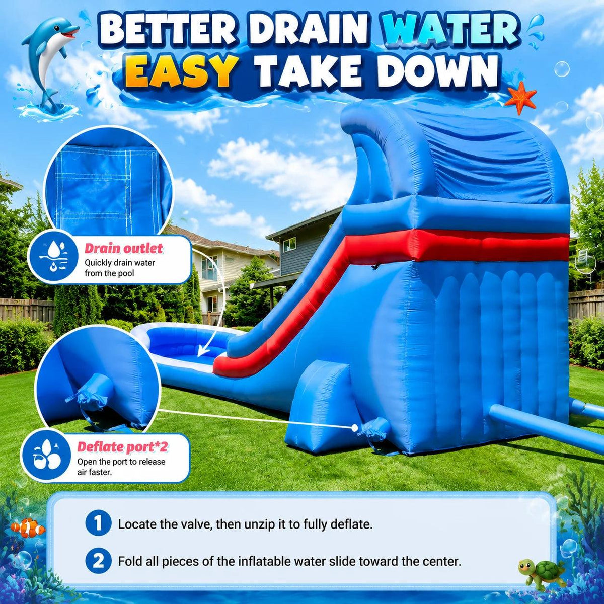 Water Slide | Oxford Material | Toylandeu™