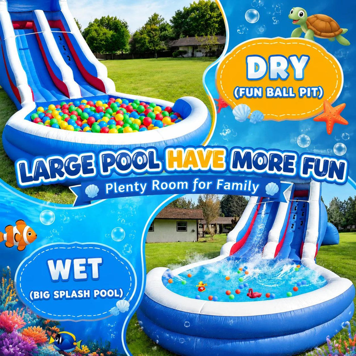 Water Slide | Oxford Material | Toylandeu™