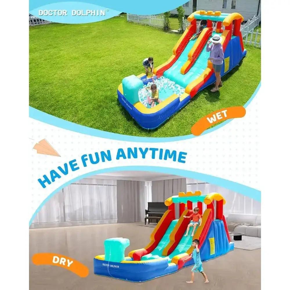  Water Slide and Puncture Proof Bounce House for Kids -  ToylandEU™