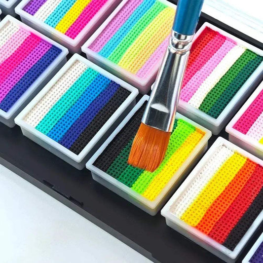 Water Soluble Rainbow Face Paint Palette For Kids Everyday Use - ToylandEU